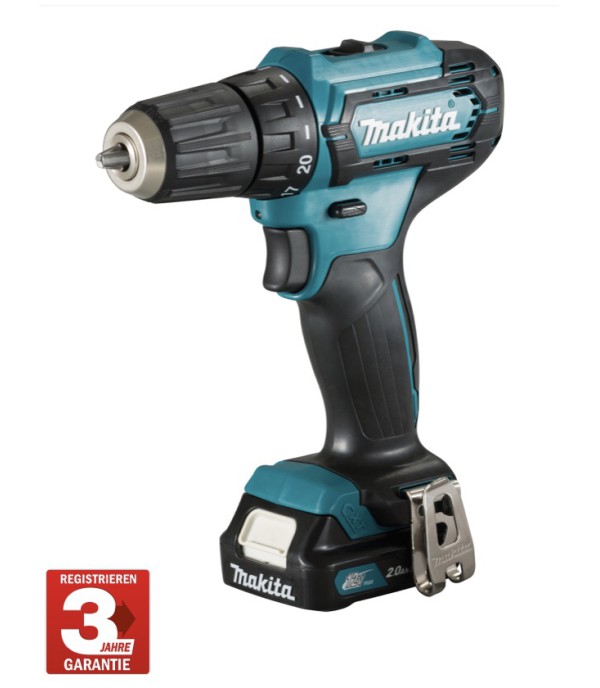 Makita DF333DSAE Akku-Bohrschrauber 12V inkl. Zubehör Neu