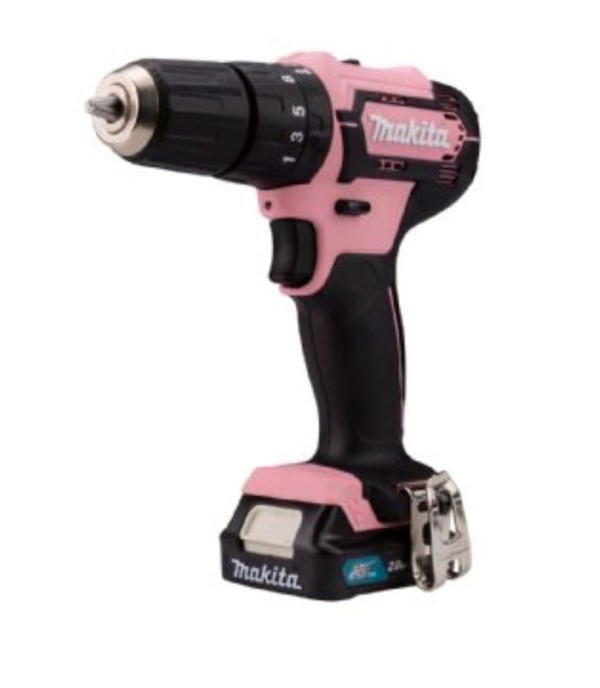 Makita HP333d Akku Schlagbohrschrauber 12V Solo Pink 