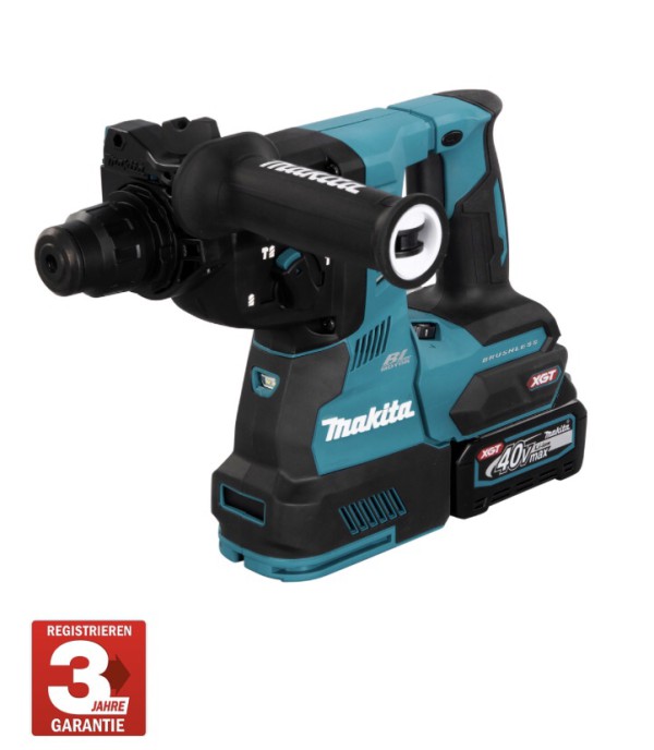 Makita HR004GZ01 Akku Bohrhammer 40V + DX12 Absaugung