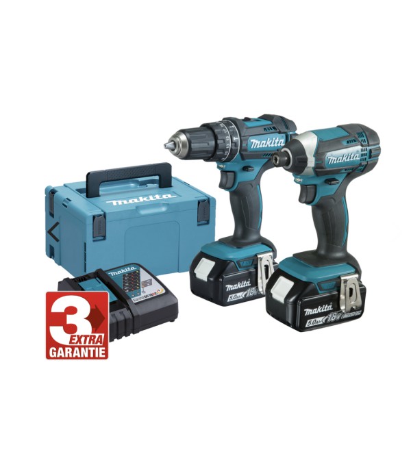 Makita DLX2145TJ combo kit Akkuschrauber Set 18V inkl. Zubehör